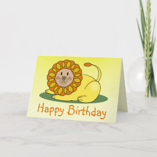 Lion Birthday Card