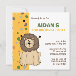 Lion • Birthday Invitation