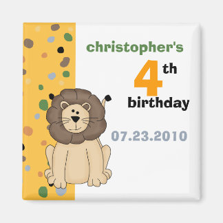Lion • Birthday Invitation Magnet