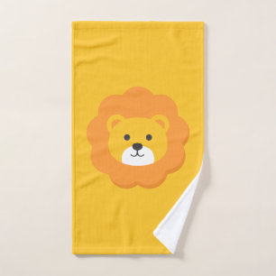 Lion Birthday Kids Art Hand Towel