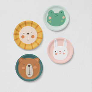 Lion Birthday Kids Room Wall Art Paper Plate