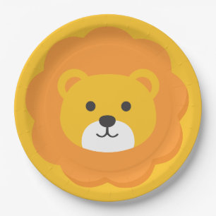 Lion Birthday Kids Room Wall Art Paper Plates