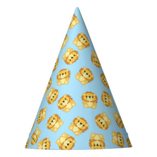 Lion Birthday Party Blue Hat