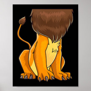 Lion Body Costume Mane Cute Headless Fun Lions Hal Poster