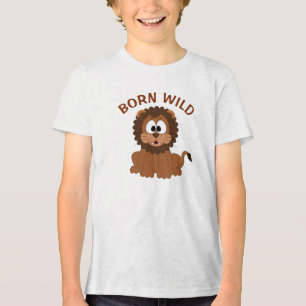 Lion Born Wild Tri-Blend Shirt