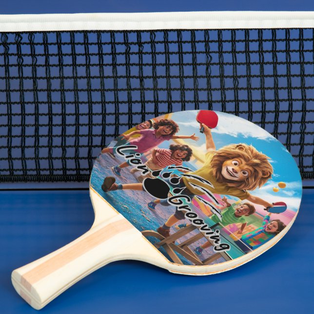 Lion Boy Play Ping Pong Paddle (Insitu)