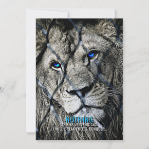 Lion Break Free Thank You Card