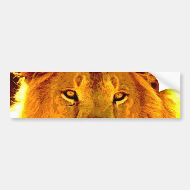 Lion Bumper Sticker (Front)