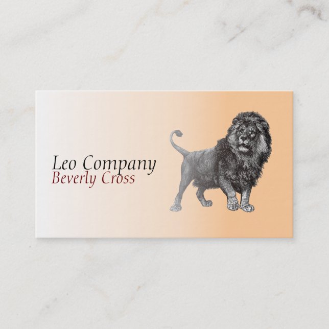 Lion Business Card (Front)