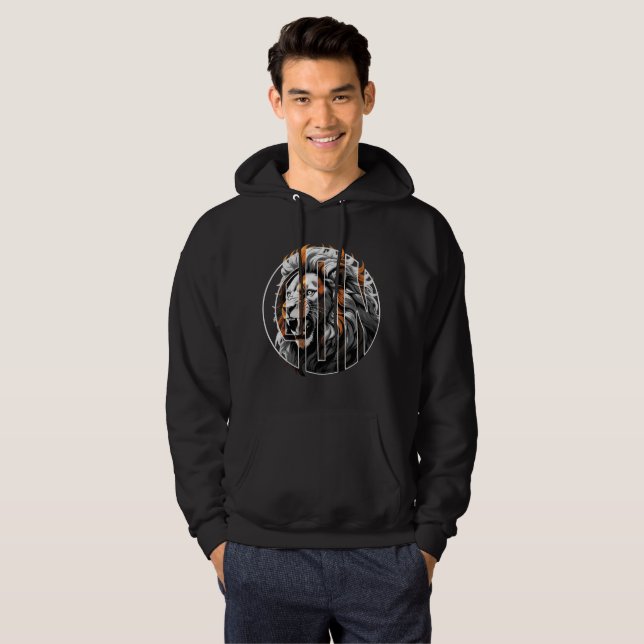 Lion BW Hoodie (Front Full)