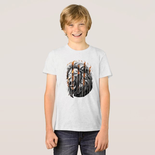 Lion BW Tri-Blend Shirt (Front Full)