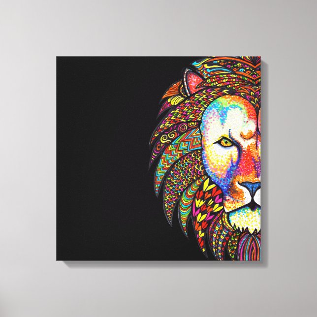 Lion Canvas Print (Front)