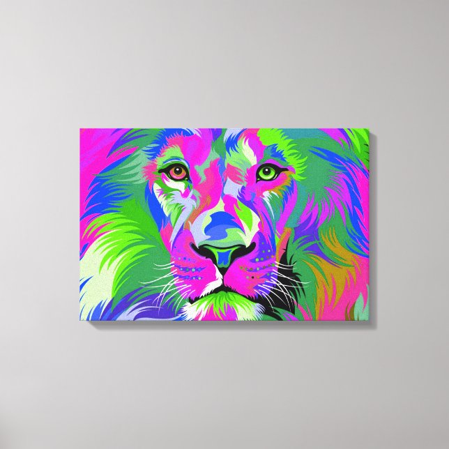 Lion Canvas Print (Front)