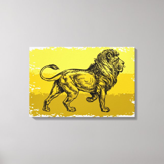 Lion Canvas Print (Front)