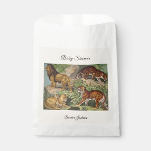 Lion cat jungle Gender neutral Baby Shower by Mail Favour Bags