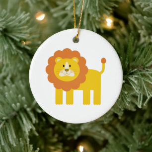 Lion Ceramic Tree Decoration