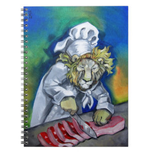 Lion Chef Spiral Notebook