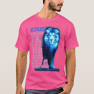 Lion Christian Jesus Is My God King Lord And Savio T-Shirt