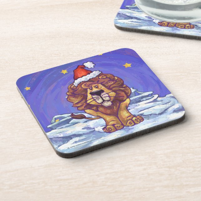 Lion Christmas Coaster (Left Side)