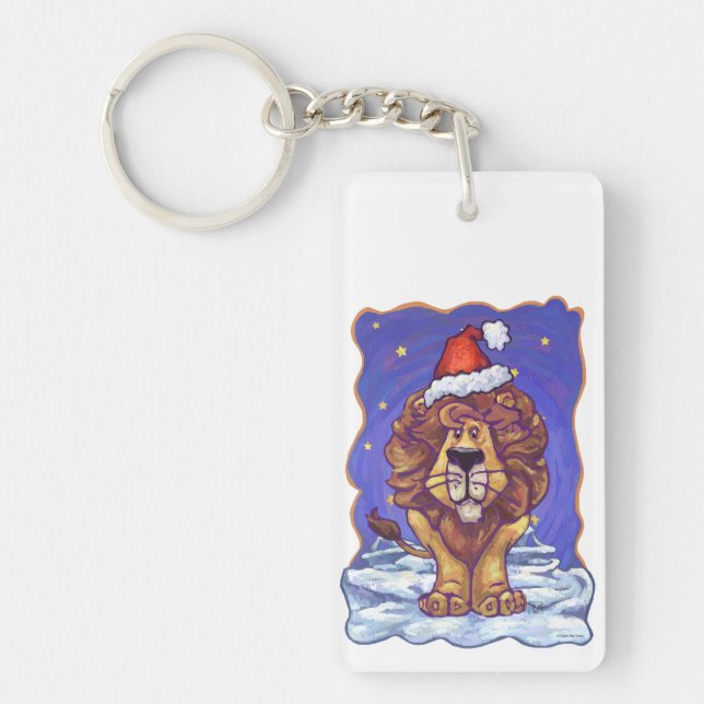 Lion Christmas Key Ring (Front)