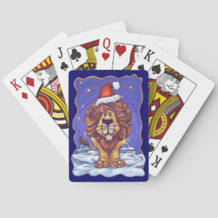 Lion Christmas Playing Cards
