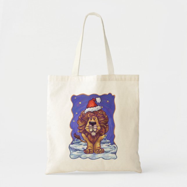 Lion Christmas Tote Bag (Front)