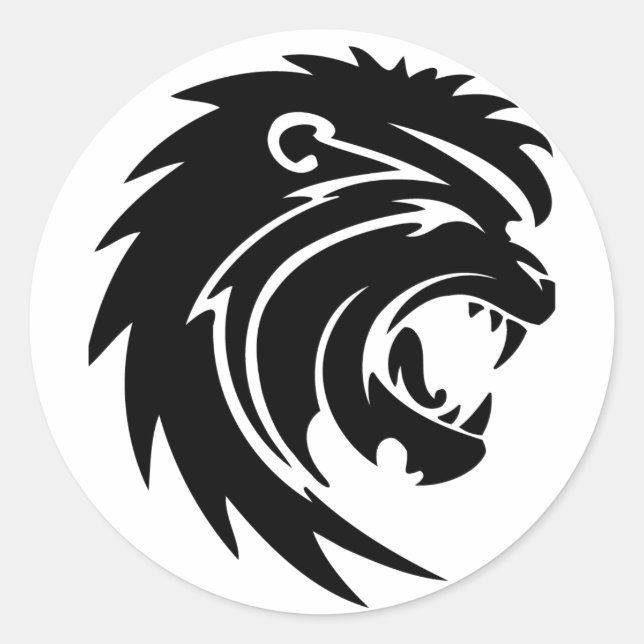 Lion Classic Round Sticker (Front)
