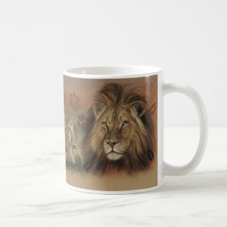 lion coffee mug