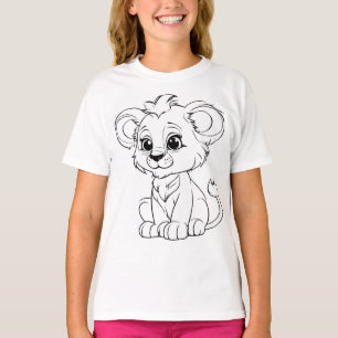 Lion color it yourself  T-Shirt