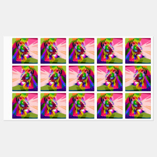 Lion Colourful Prismatic Pop Art Design