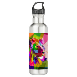 Lion Colourful Prismatic Pop Art Design-62501 710 Ml Water Bottle