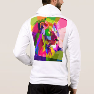 Lion Colourful Prismatic Pop Art Design-62501 Hoodie