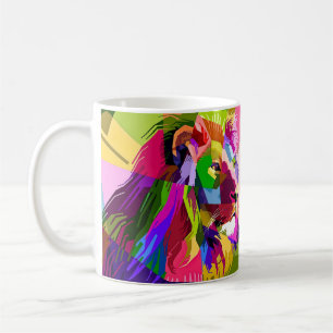 Lion Colourful Prismatic Pop Art Design-6250 Coffee Mug