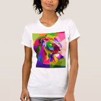 Lion Colourful Prismatic Pop Art Design