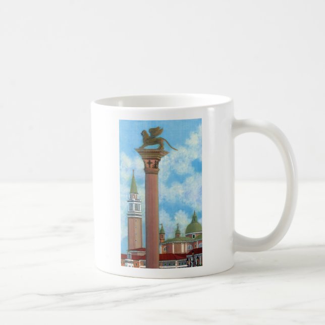 Lion Column, Piazza San Marco Coffee Mug (Right)