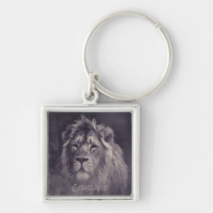 Lion Courage King of the Jungle Key Ring