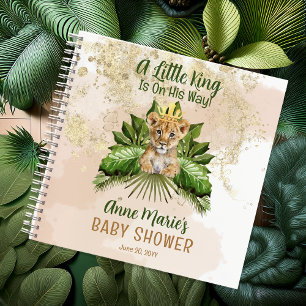 Lion Cub A Little King Baby Shower Guest Book