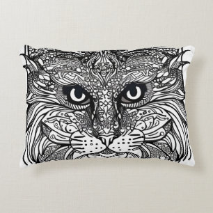 Lion Cub Face Decorative Cushion