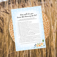 Lion Cub Floral Blue Who Knows Mum Best Game