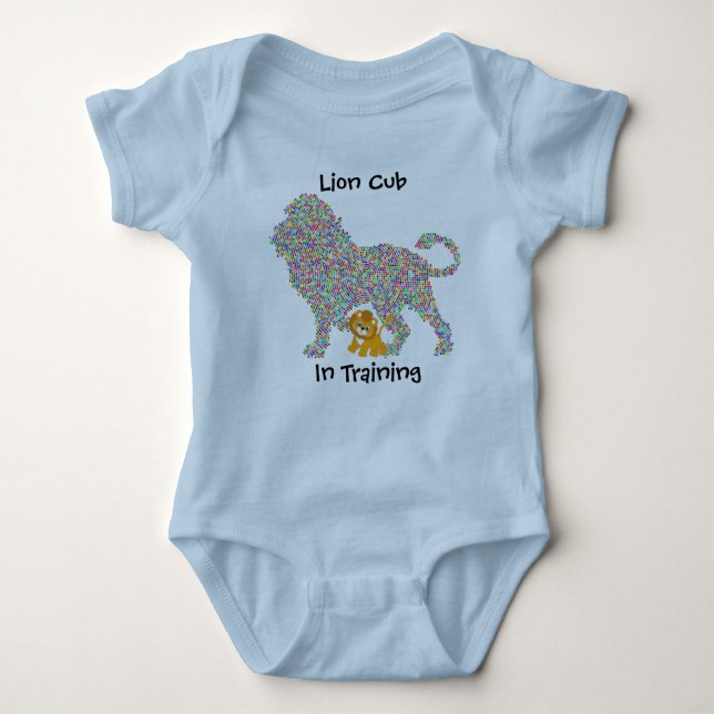Lion Cub In Training Baby Baby Bodysuit (Front)