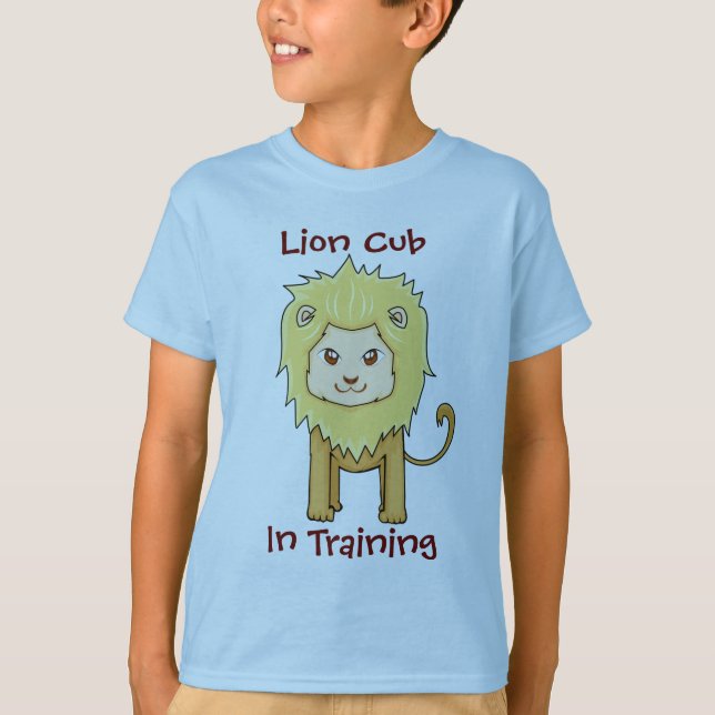 Lion Cub In Training Kids T-Shirt (Front)
