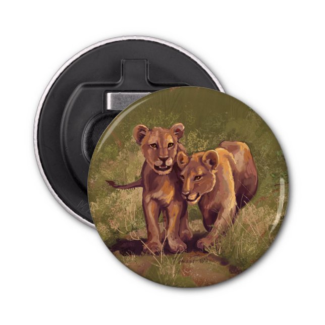 Lion Cubs Bottle Opener (Front)