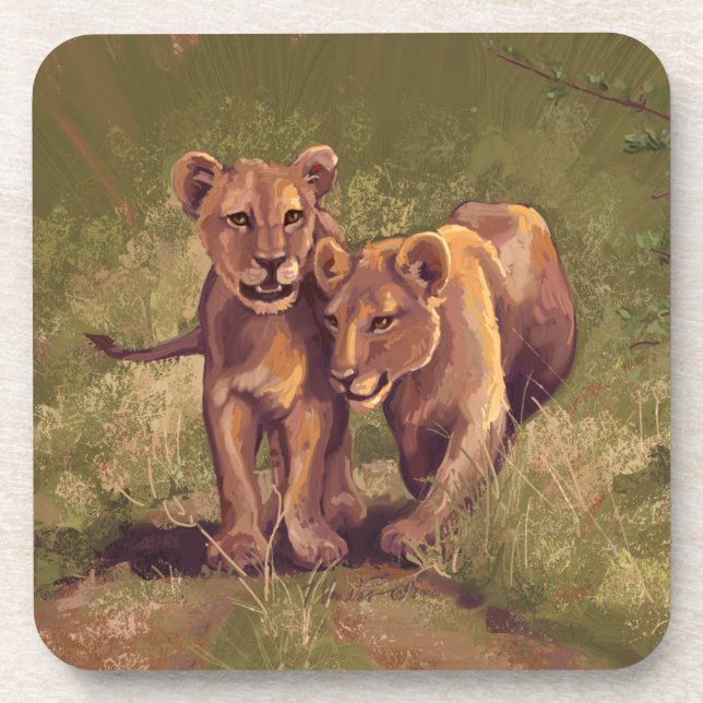 Lion Cubs Coaster (Front)