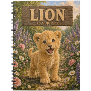 Lion Cute Baby Storybook Nursery Animal Notebook