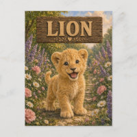 Lion Cute Baby Storybook Nursery Animal