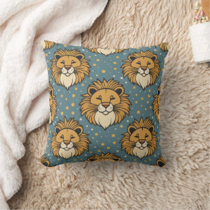 Lion cute cartoon pattern artwork cushion