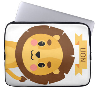 Lion Cute Lion Portrait Laptop Sleeve
