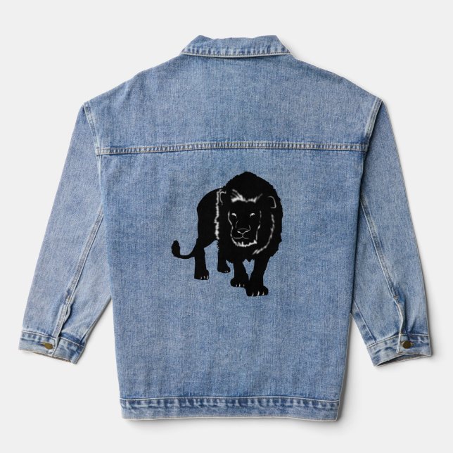 Lion Denim Jacket (Back)