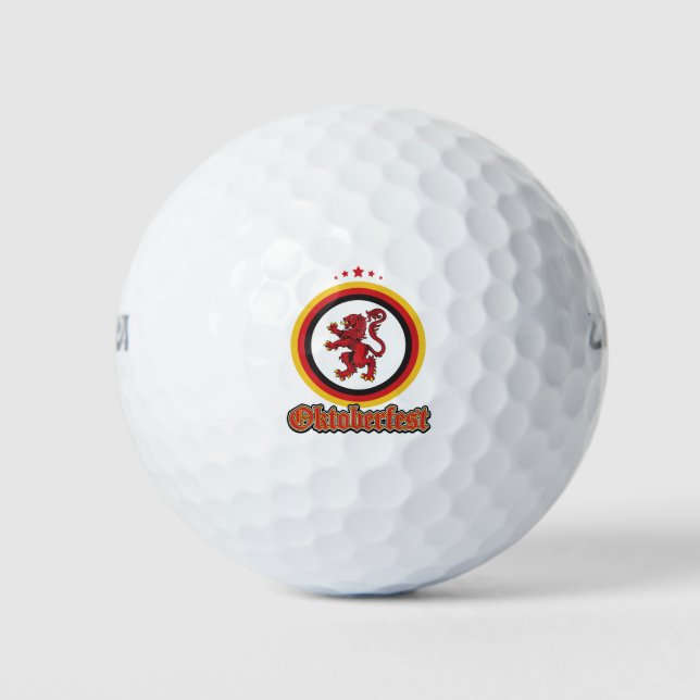 Lion-Design-Oktoberfest Golf Balls (Front)