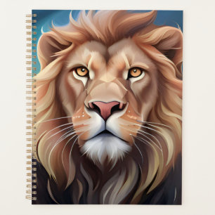 Lion Digital Art Portrait-56556 Planner